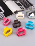 Крабик для волос «Матовый», прямой мини, 6.5 см, МИКС - фото 61052722