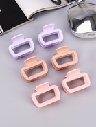 Крабик для волос «Матовый», прямой мини, 6.5 см, МИКС - фото 61052724