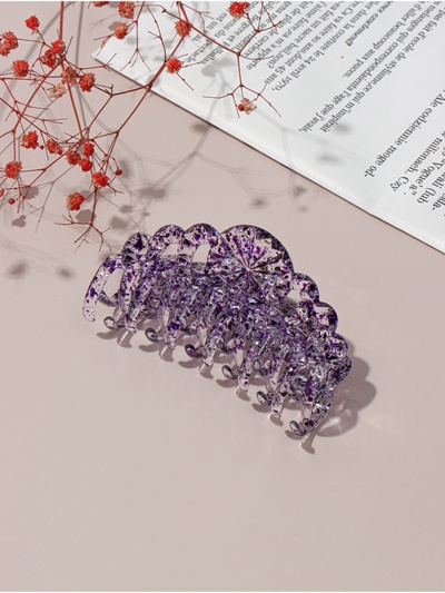 Крабик для волос «Бетуль», узор, 9 см, МИКС