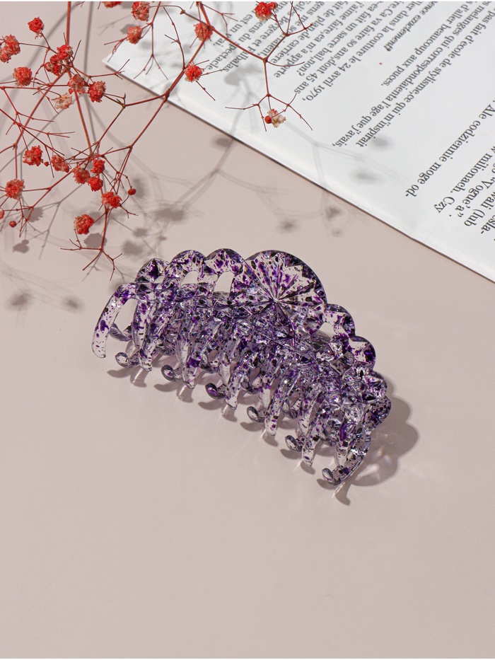 Крабик для волос «Бетуль», узор, 9 см, МИКС - Фото 1