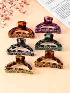 Крабик для волос «Леопардовый принт», овал, 9 см, МИКС - Фото 3