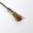 Щётка - браш для чистки фрез, медная, цвет серебристый/золотистый - Фото 4