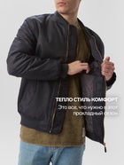 Бомбер мужской на молнии MIST, размер 50, черный - Фото 2