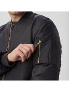 Бомбер мужской на молнии MIST, размер 52, черный - Фото 6