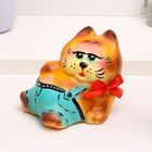 Копилка "Лежащий кот" рыжий - фото 23953627