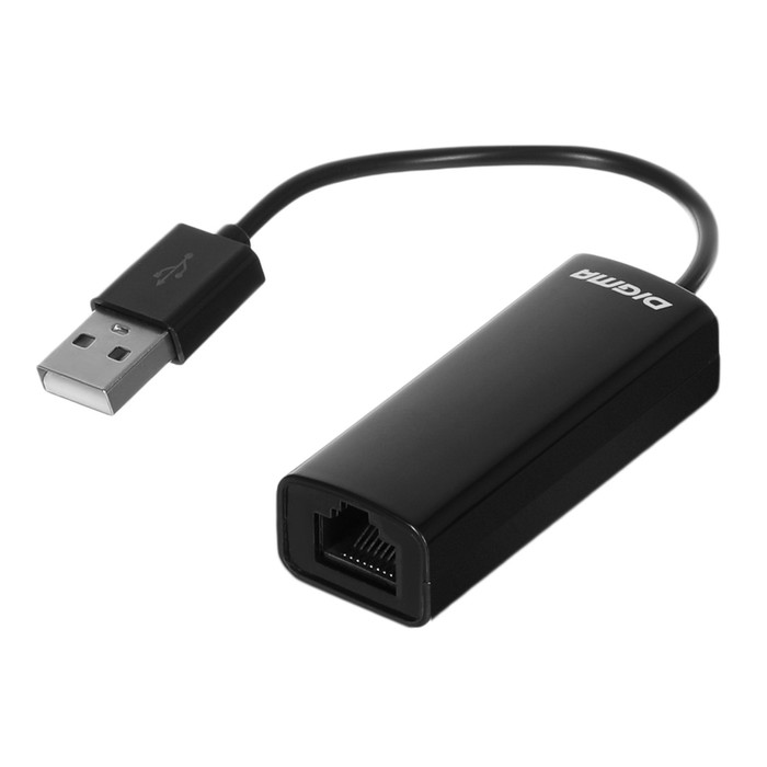 Сетевой адаптер Fast Ethernet Digma D-USB2-LAN100 USB 2.0 (упак.:1шт) - Фото 1