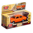 Машина металлическая «Запорожец», инерция, открываются двери, багажник, 12 см, оранжевый - Фото 7