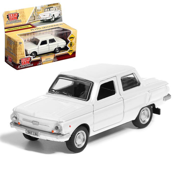 Машина металлическая «Запорожец», инерция, 12 см, белый - Фото 1