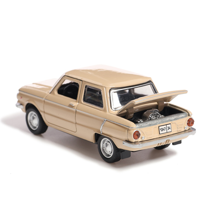 Машина металлическая «Запорожец», инерция, 12 см, бежевый