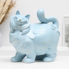 Копилка "Кошка пузатая" серо-голубая, 31х20х31см - фото 321416601