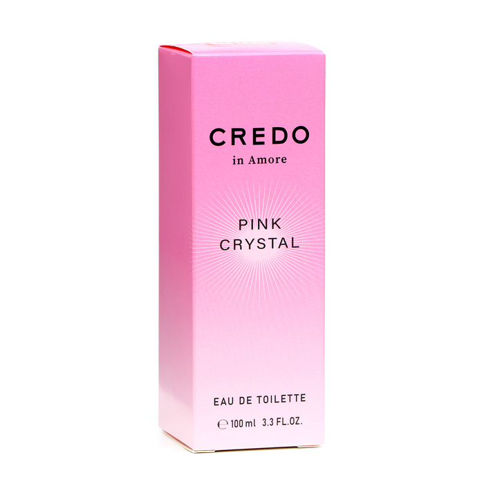 Туалетная вода женская Credo in Amore Pink Crystal, 100 мл (по мотивам Bright Crystal (Versace)
