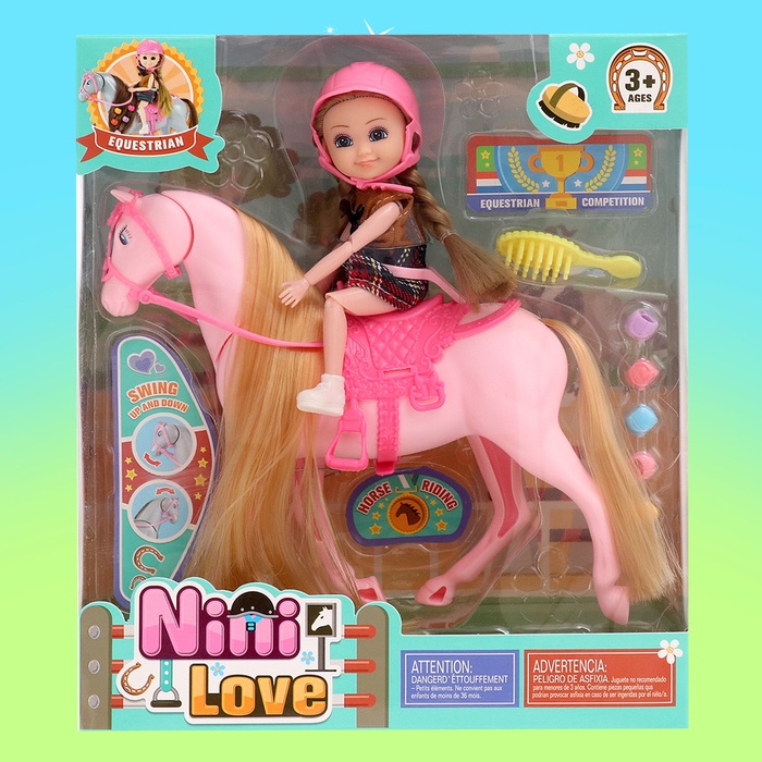Кукла-малышка «Арина» с лошадкой и аксессуарами - фото 1909596955