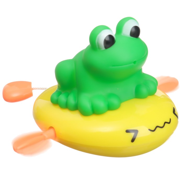 Заводная игрушка для ванны с брызгалкой «Лягушка», Крошка Я