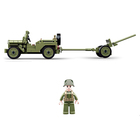 Конструктор «Армия. Джип с пушкой», 143 детали, в пакете - фото 24618958