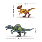 Конструктор «Диномир», спинозавр и пахицефалозавр, 14 деталей, в пакете - Фото 2