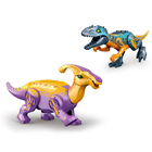 Конструктор «Диномир», тиранозавр и паразауролоф, 14 деталей, в пакете - фото 321416838