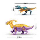 Конструктор «Диномир», тиранозавр и паразауролоф, 14 деталей, в пакете - Фото 2