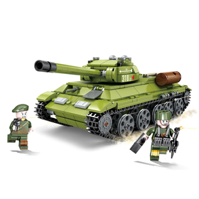Конструктор «Армия. Танк Т-34», 578 деталей, в пакете