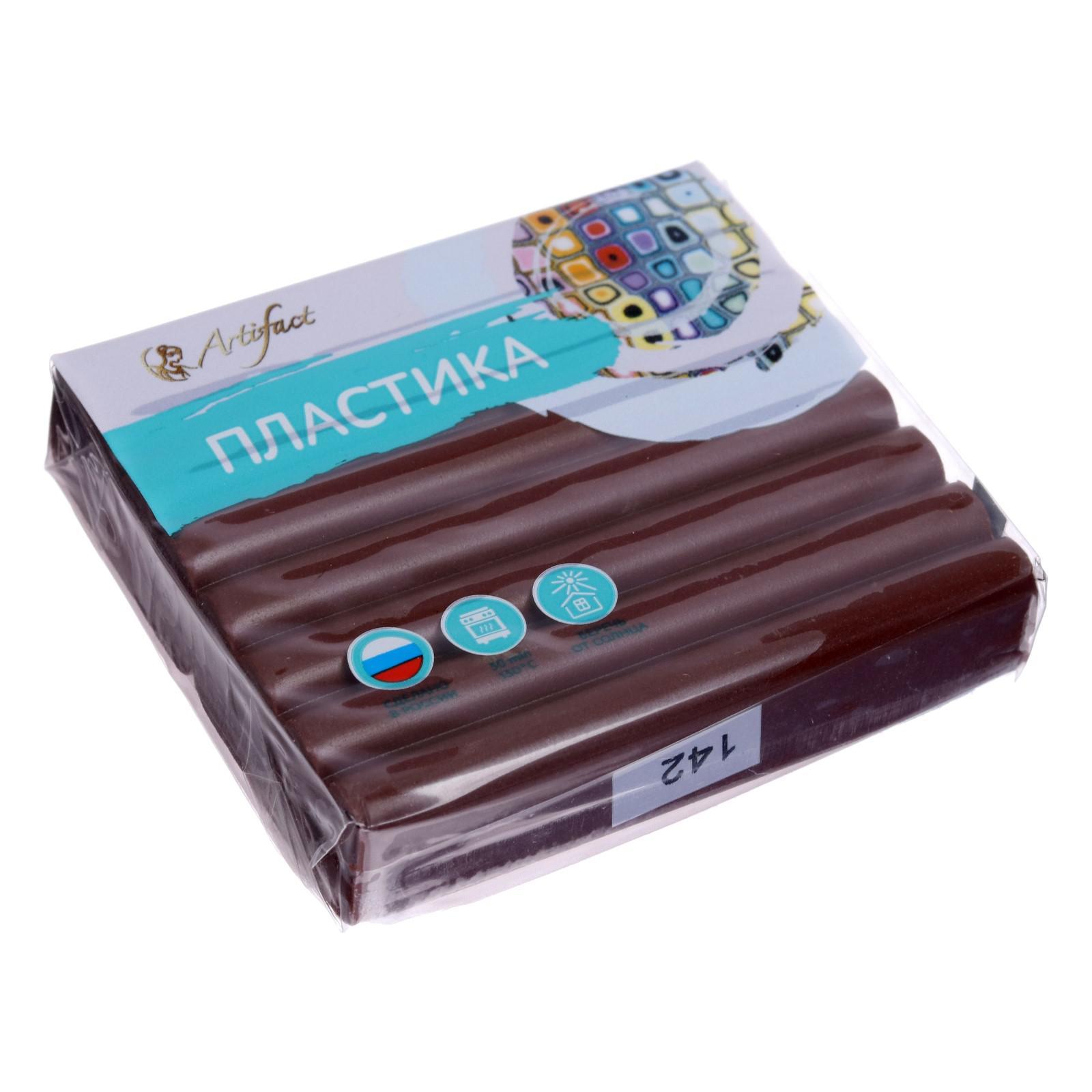 Пластика - полимерная глина, 56 г, "Классический", шоколад (3277 ...
