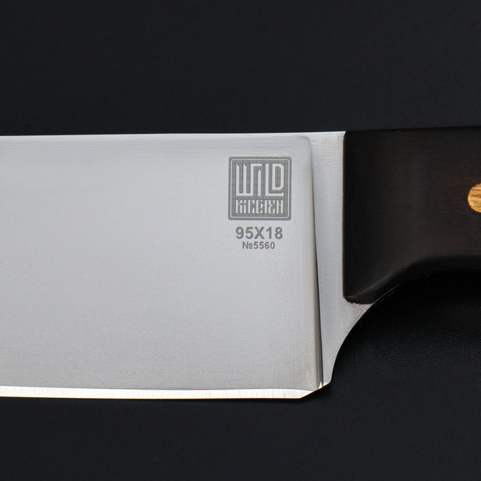 Нож кухонный - шеф Wild Kitchen, сталь 95×18, лезвие 17 см - фото 1909597531