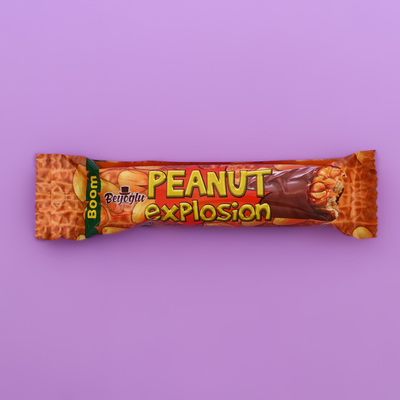 Батончик шоколадный «PEANUT EXPLOSION», арахис, карамель, нуга, 52 г