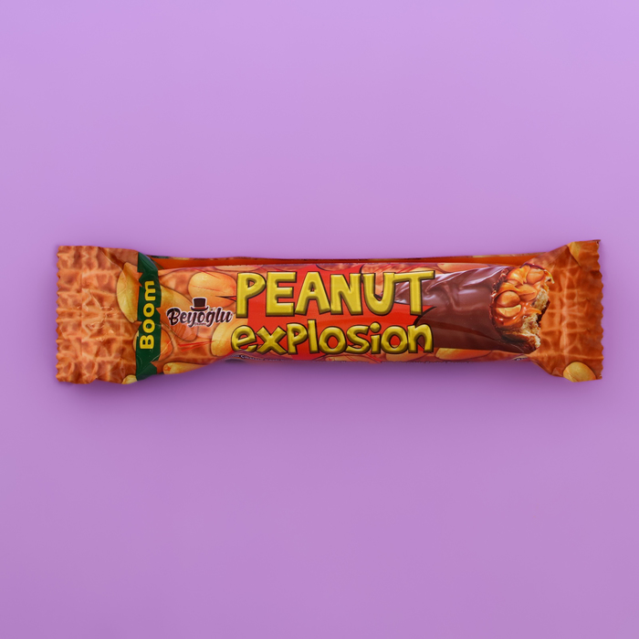 

Батончик шоколадный «PEANUT EXPLOSION», арахис, карамель, нуга, 52 г