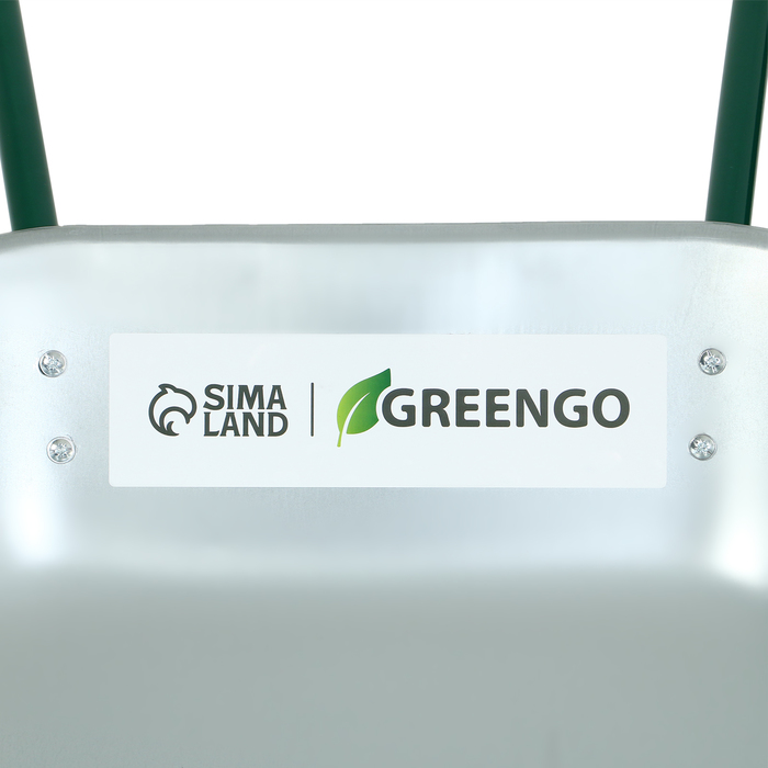 Тачка садовая Greengo, одноколёсная: груз/п 120 кг, объём 65 л