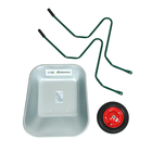 Тачка садовая, одноколёсная: груз/п 120 кг, объём 65 л, Greengo - Фото 15