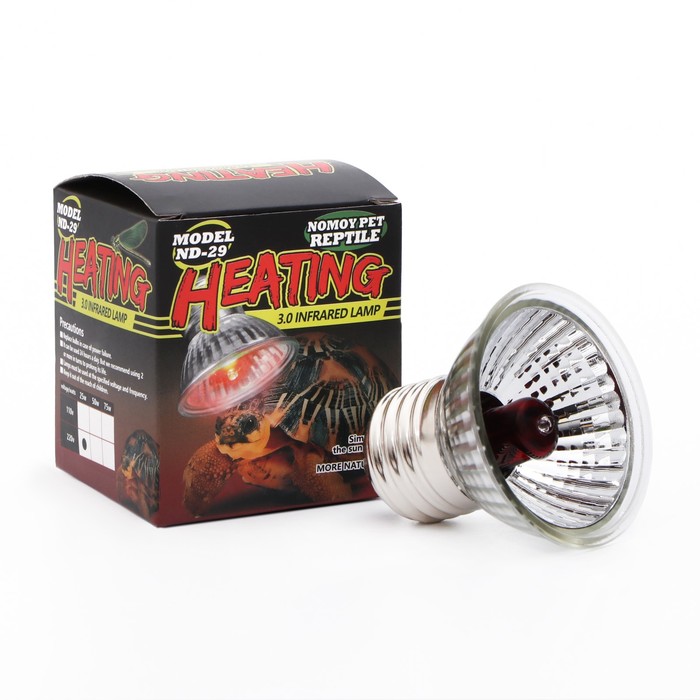 Лампа для террариума NomoyPet инфракрасная 3.0 mini, 25 Вт, цоколь Е27 - Фото 1