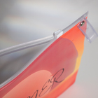 Косметичка с застёжкой зип-лок, цвет прозрачный/оранжевый - Фото 4