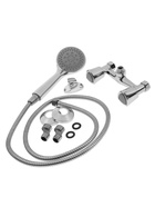 Смеситель для душа ZEIN Z3725, двухвентильный, лейка 3 режима, шланг 150 см, хром - Фото 4