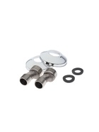 Смеситель для ванны ZEIN Z3726, двухвентильный, излив 30 см, лейка 3 режима, хром - Фото 19