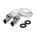 Смеситель для ванны ZEIN Z3726, двухвентильный, излив 30 см, лейка 3 режима, хром - Фото 9