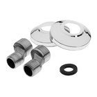 Смеситель для ванны ZEIN Z3727, двухвентильный, излив 10 см, лейка 3 режима, хром - Фото 9