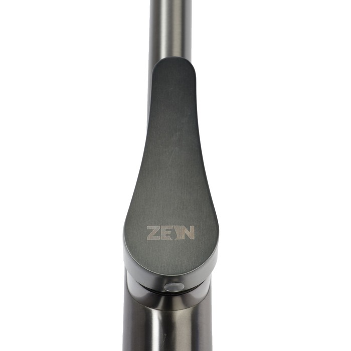 Смеситель для кухни ZEIN Z3765, однорычажный, высота излива 27.5 см, графит