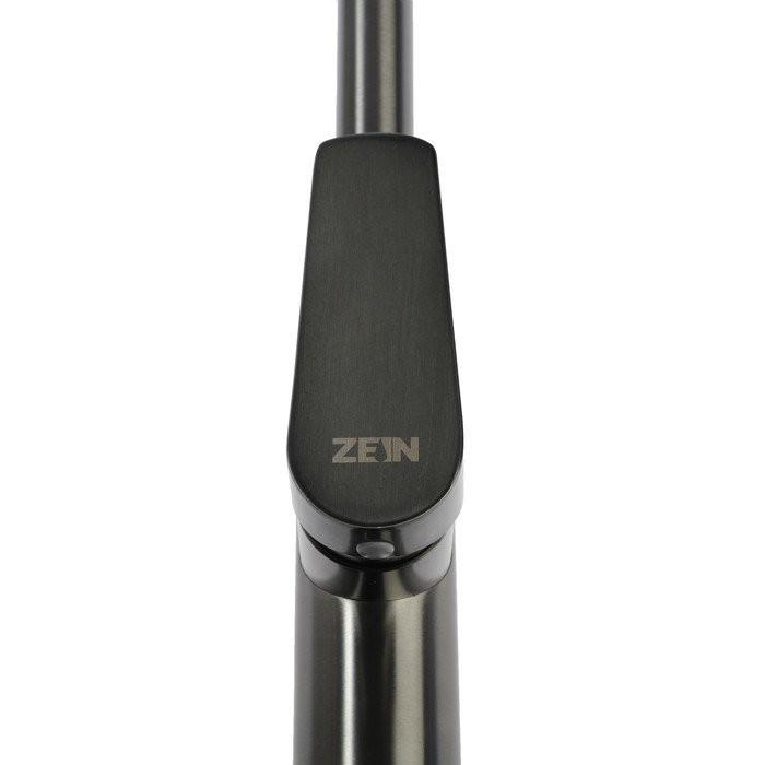 Смеситель для кухни ZEIN Z3766, однорычажный, высота излива 27 см, графит