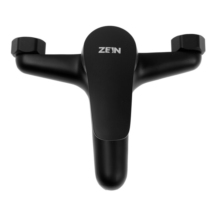 Смеситель для ванны ZEIN Z3838, однорычажный, душевой набор, лейка 5 режимов, черный