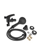 Смеситель для ванны ZEIN Z3838, однорычажный, душевой набор, лейка 5 режимов, черный - Фото 12