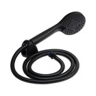 Смеситель для душа ZEIN Z3844, однорычажный, душевой набор, лейка 5 режимов, черный - Фото 8