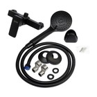 Смеситель для душа ZEIN Z3844, однорычажный, душевой набор, лейка 5 режимов, черный - Фото 10