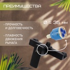 Смеситель для душа ZEIN Z3844, однорычажный, душевой набор, лейка 5 режимов, черный - Фото 2