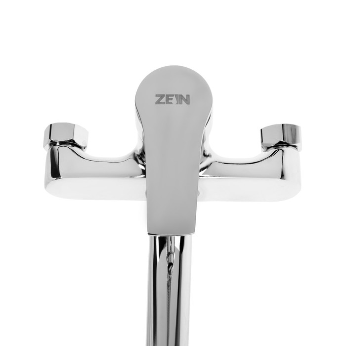 Смеситель для ванны ZEIN Z3846, однорычажный, душевой набор, лейка 5 режимов, хром