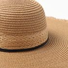 Шляпа женская MINAKU,цв.светло-коричневый , р-р 58 - Фото 3