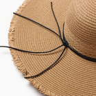 Шляпа женская MINAKU,цв.светло-коричневый , р-р 58 - Фото 4