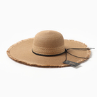 Шляпа женская MINAKU,цв.светло-коричневый , р-р 58 - Фото 6