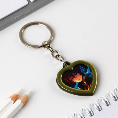 Брелок с местом под фото «Аниме», 8 х 3 см