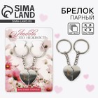 Брелок для ключей парный, «Любовь», металл, 8 х 3 см - Фото 1