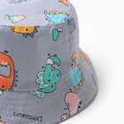 Панама детская KAFTAN «Дино», размер 50, серая 10179895