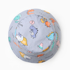 Панама детская KAFTAN «Дино», размер 52, серая 10179896