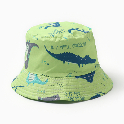 Панама детская KAFTAN «Крокодилы», зелёная, размер 54
